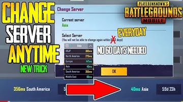 How to Change Server Before 60 Days | Change Server Multiple times in PUBG MOBILE