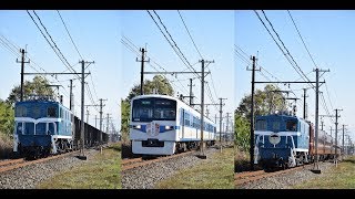 秩父鉄道　6000系・デキ秩父夜祭り・ELパレオエクスプレス＠ふかや花園～小前田18/11/24