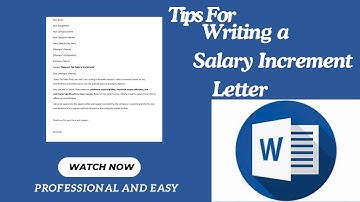 ✅ How to Write a Salary Increment Letter in MS Word – Step-by-Step Guide#msword #mswordtutorial
