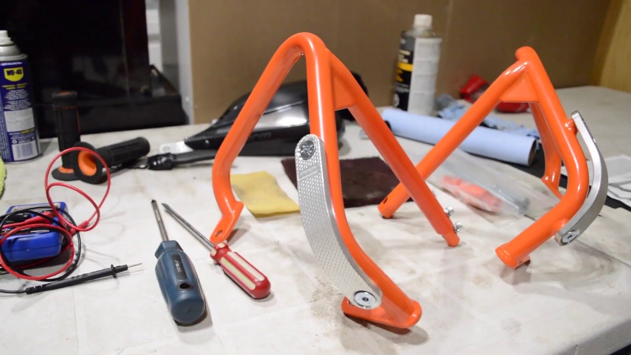 T Rex racing KTM Enduro 690 crash bar install YouTube