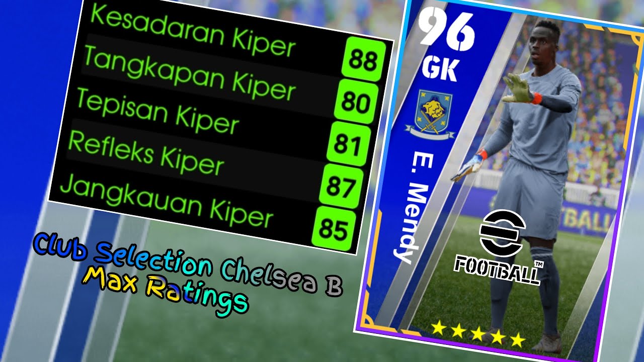Racikan E. Mendy Max Rating 96 Club Selection Chelsea B | eFootball™ 2023 Mobile