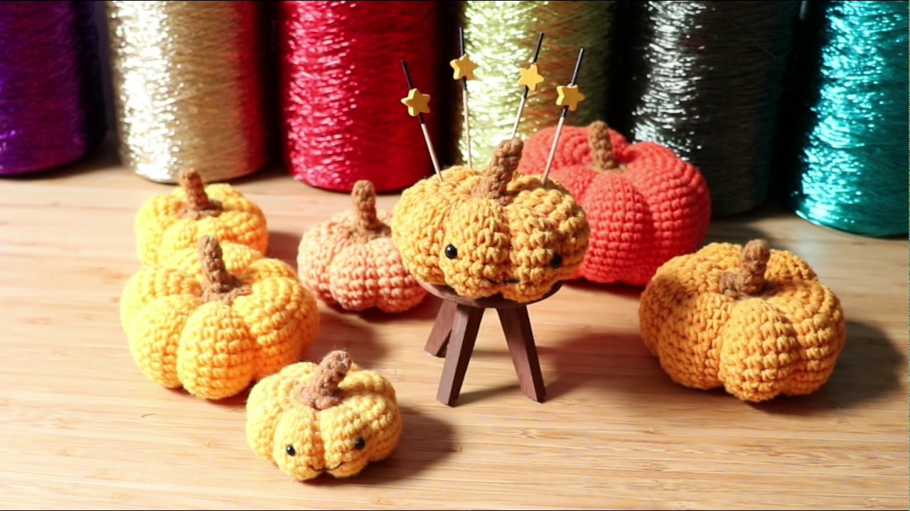 할로윈 코바늘 호박 Halloween crochet pumpkin