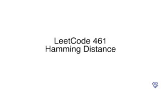 LeetCode 461: Hamming Distance