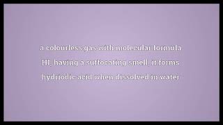 Hydrogen iodide Meaning