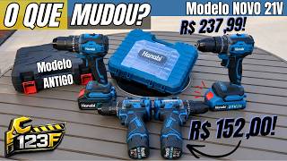 4 FURADEIRAS/PARAFUSADEIRAS HANABI DE BAIXO CUSTO, O QUE MUDOU NOS MODELOS NOVOS DE 21V E 16V?