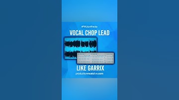 Ableton Tutorial - Vocal Chop Lead Like Garrix #shorts