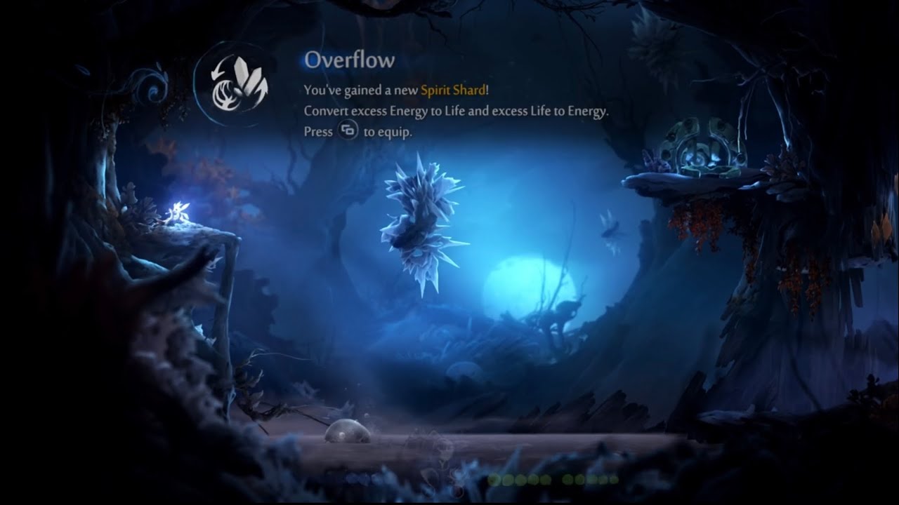 "Overflow" location, Silent Woods Ori and the Will of the Wisps YouTube