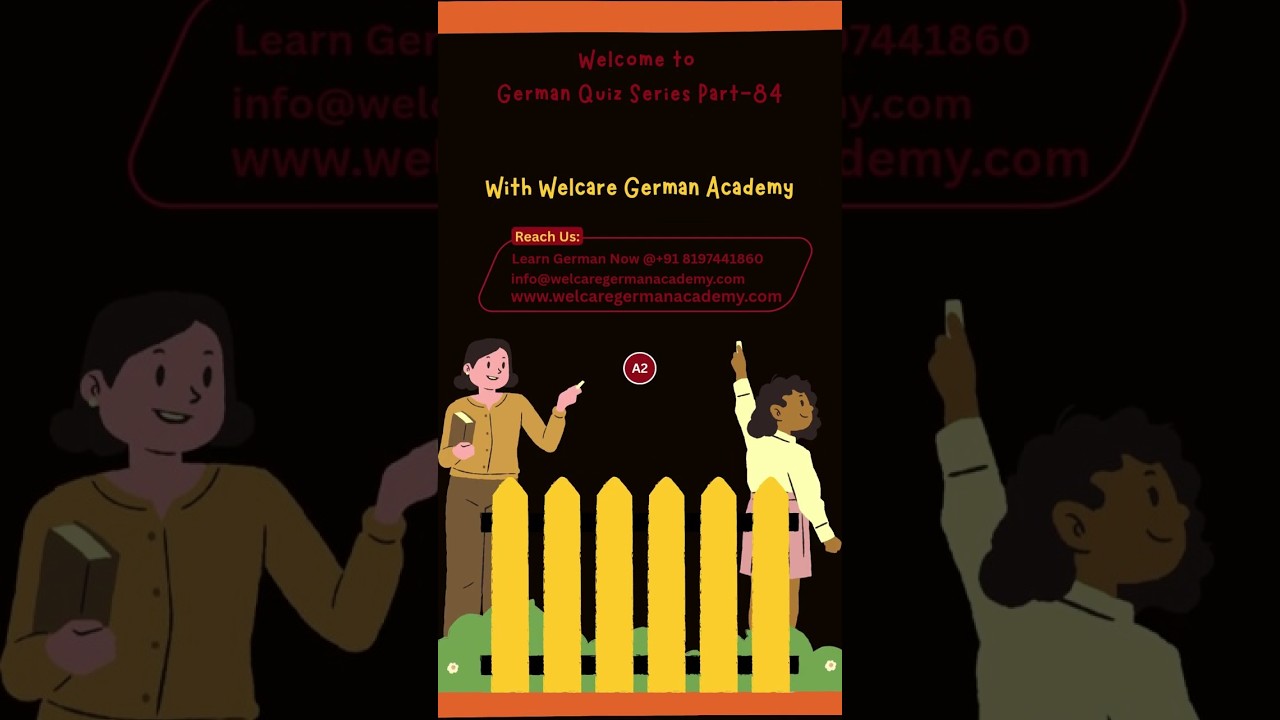 Germany German Language A2 J Quiz Multiple Choice Questions Answers 2025 Intakes Reels