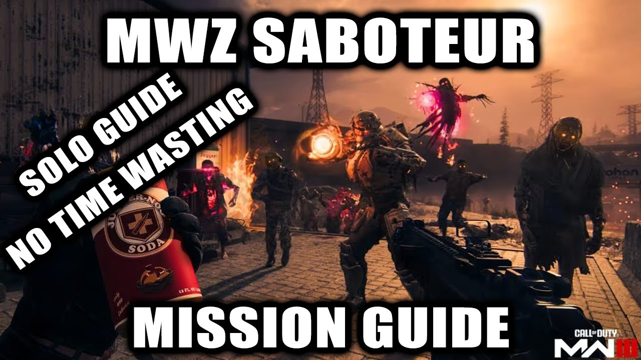MW3 Zombies - Saboteur Mission Guide (Shoot Down Reinforcement Helicopter)  - YouTube