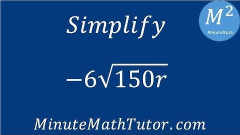 Simplify -6√(150r)