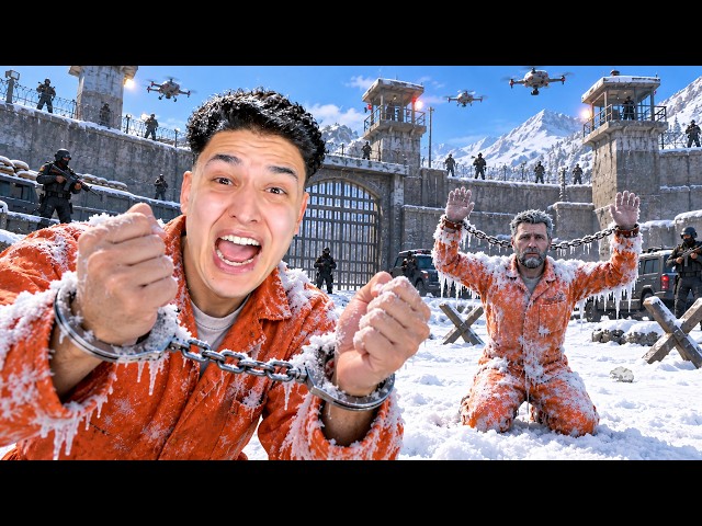 الهروب من سجن الجليد السري في لعبة GTA 5!