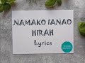 Namako ianao - Hirah (Lyrics)