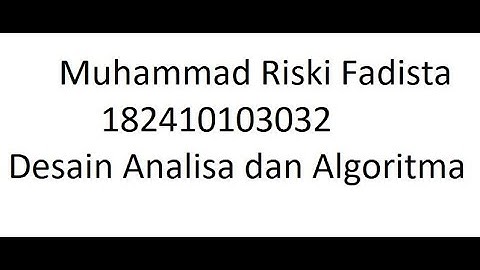 --- Analisa Algoritma Asymptotic Notation --- Desain dan Analisis Algoritm