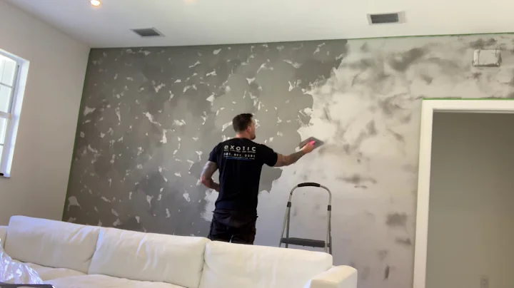 Venetian plaster skip trowel application. Exotic wall finishes