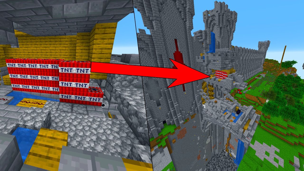 Mega TNT kanon in Minecraft *WERKT PERFECT*