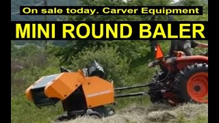 Mini Round Baler - FDM Farm Maxx Drum Mower on Sale with FMRB 330 Mini Round Baler  Carver Equipment