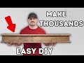 Make thousands with this beginner woodworking mantle project