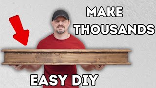 Make Thousands with this Beginner Woodworking Mantle Project