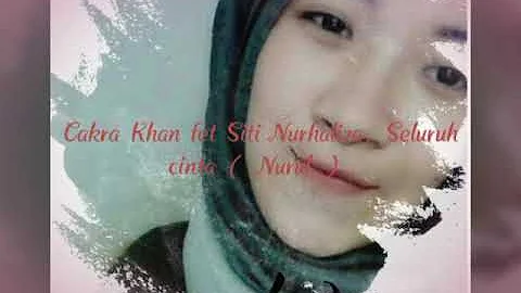 Cakra khan feat Siti Nurhaliza.  Seluruh cinta (for you)