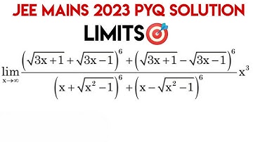 Jee Mains 2023 PYQ| Limits jee mains 2023 Solution| Limits Jee Mains 2023 Previous year Question.