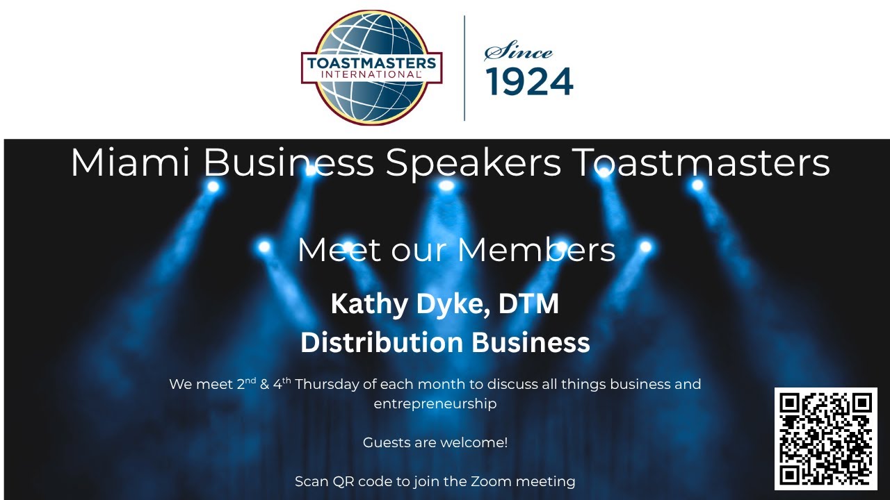 Get to know our Miami Business Speakers member - Kathy Dyke