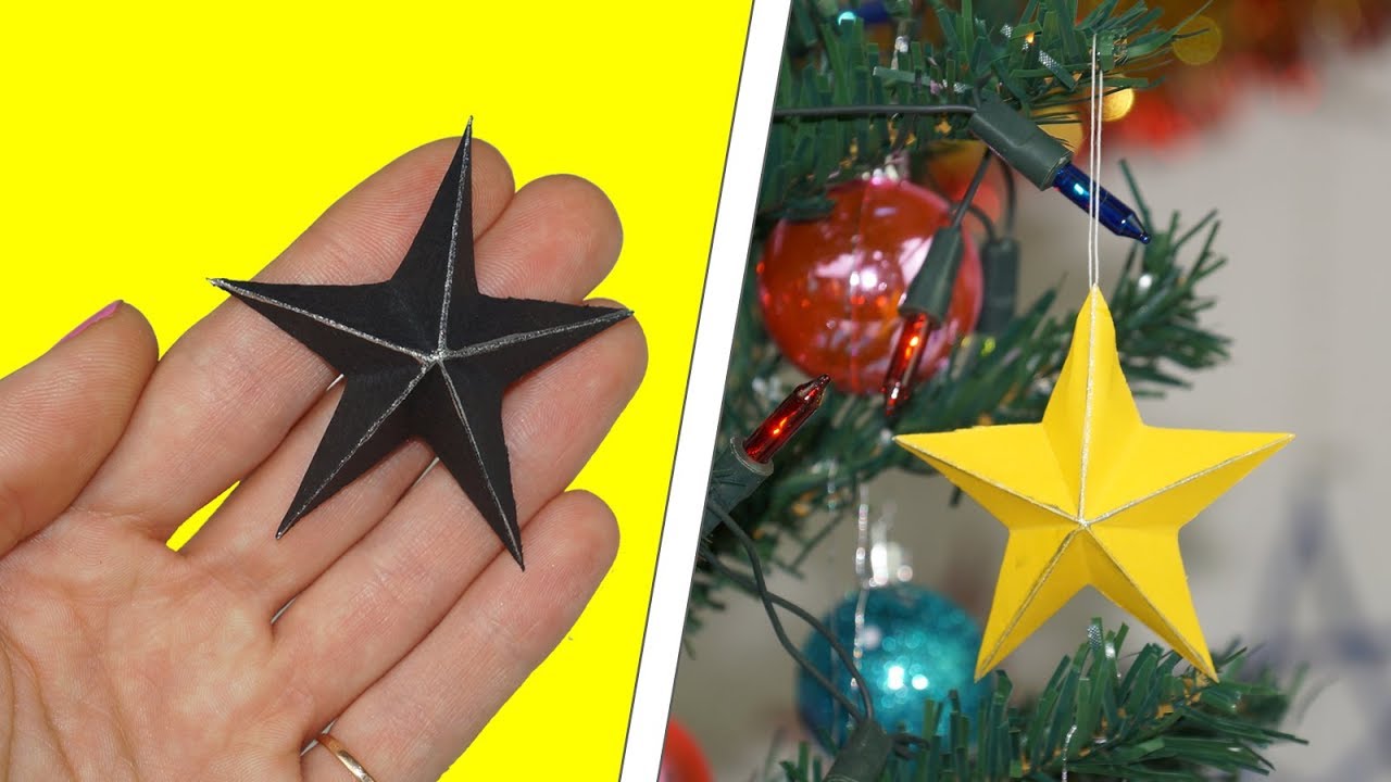 How to make a 3D paper star  Easy origami stars for beginners