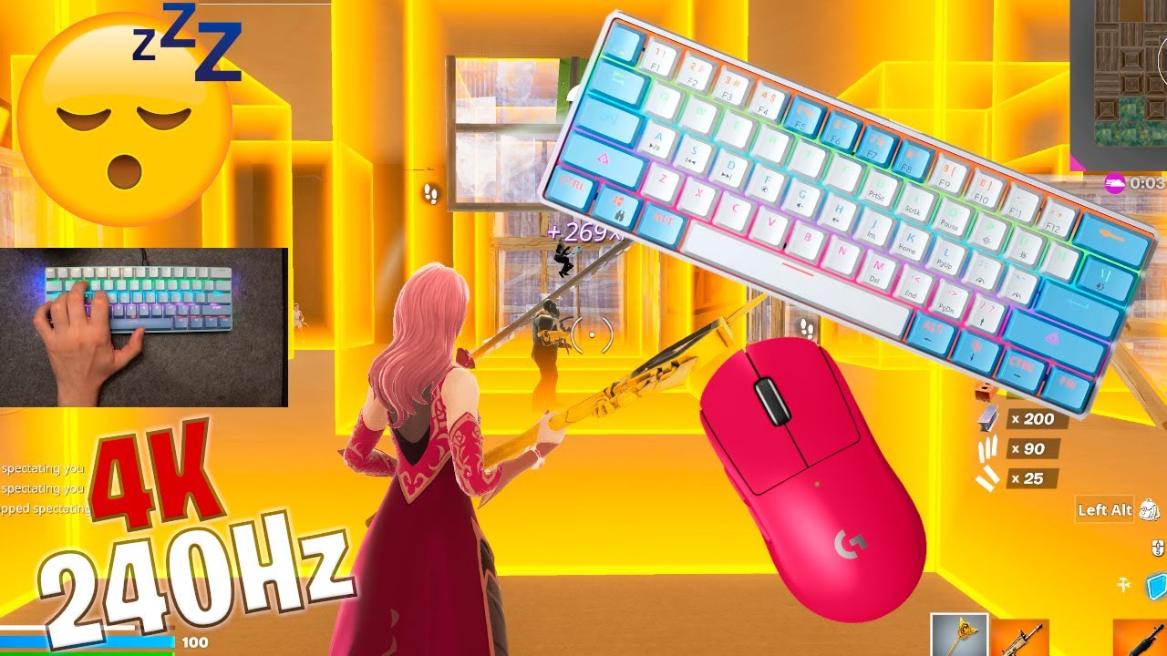 Mucai MK61 (Modded) ASMR 😴 Box Fight Gameplay 📦 Satisfying Keyboard Fortnite 4K 240 FPS 🏆