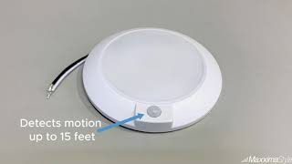 6 in. Round, Motion Sensor LED Ceiling Mount Light Fixture, 3000K Warm White, 600 Lumens