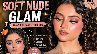 Viral Soft Nude Makeup Look 🔥 Step-by-Step Glam Tutorial