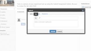 Schoology: Submit Assignment from Local Storage
