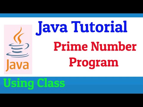Prime Number Program In Java Using Class | Prime Numbers In Java using Class