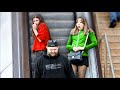 Thats foul funny wet fart prank on the escalator in vegas