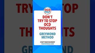 Don't Try To Stop OCD Thought     #rocd #hocd #metaocd #ocd #ocdrecovery #pureo #ocdawareness