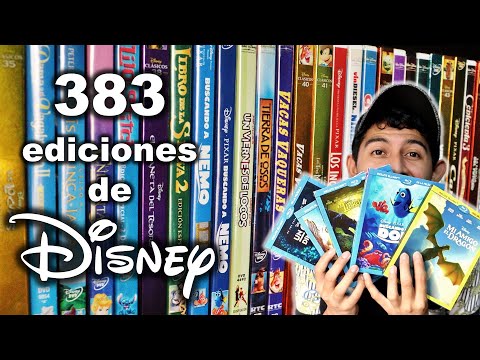 TODA Mi Colección Disney Y Pixar Blu Ray VHS Y DVD 