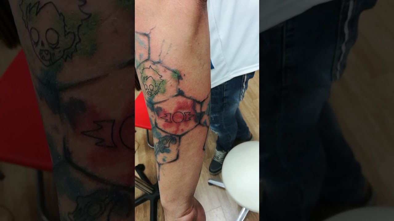 Nerd tattoo by remake (noir studio tattoo)