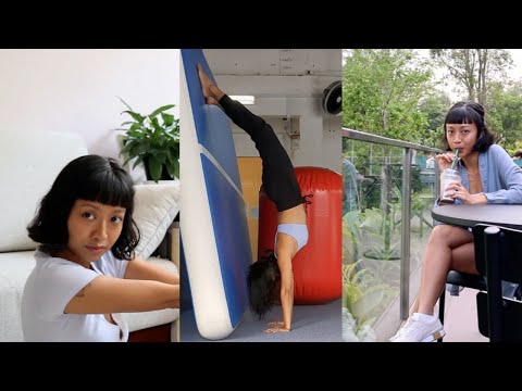 learning how to handstand 🤸🏽♀️🌳 逆立ちを学んでいます