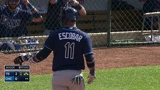 TB@CHC: Escobar lines an RBI single to right field
