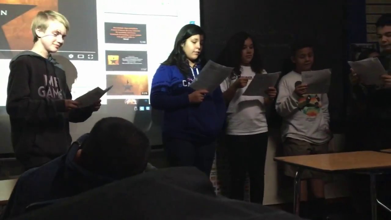 MIDDLE SCHOOL CLASS SINGS ALEXANDER HAMILTON!! YouTube