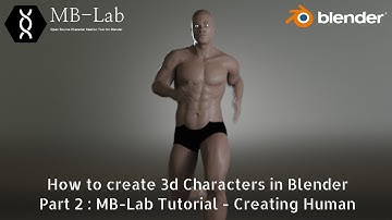 How to make 3D Characters in Blender - MB Lab Tutorial | Create 3d human character MB Lab - Blender