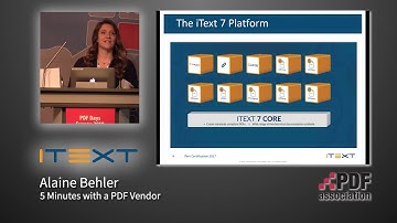 5 min Presentations *** Sponsored by  iText