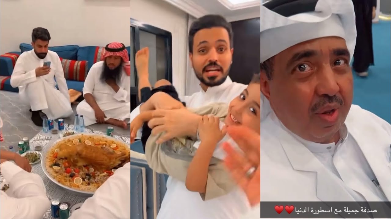 عبدالله الجميري يقابل ابو عبدالكريم / الجميري والادارة فـ ضيافة سعود العتيبي