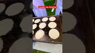 Canada day Celebration Breakfast- Mickey Mouse Pancake #youtubeshorts