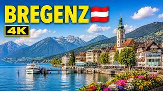 Walking in Bregenz Austria 4K | Beautiful Old Town &amp; Lake Constance