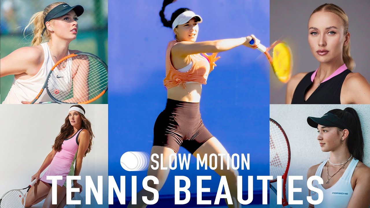 Tennis Beauties in 4K Slow-Motion