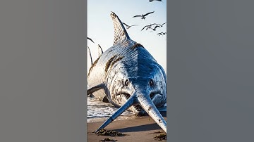 Monster Swordfish Stranded😱