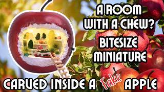 Apple miniature 🍎🏠- Room with a chew? #craftideas #miniature #crafting #model #fyp