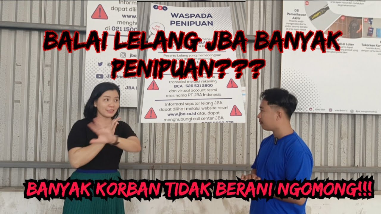 LELANG BISA COD?? KIRIM DP MOTOR DIKIRIM KERUMAH🤔❗WASPADA PENIPUAN MENGATASNAMAKAN BALAI LELANG JBA