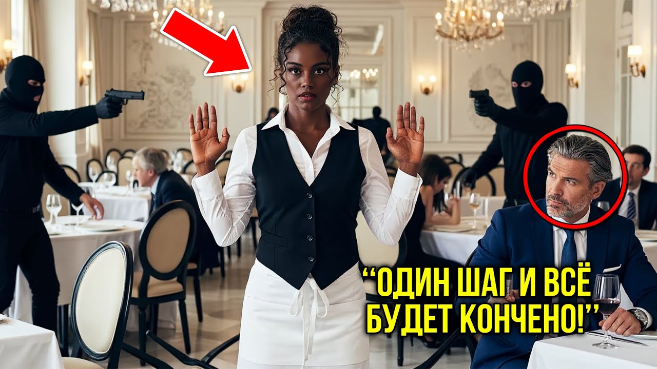 Миллиардер Увидел, Как Темнокожая Официантка Не Дрогнула Перед Грабителями — И Потерял Дар Речи