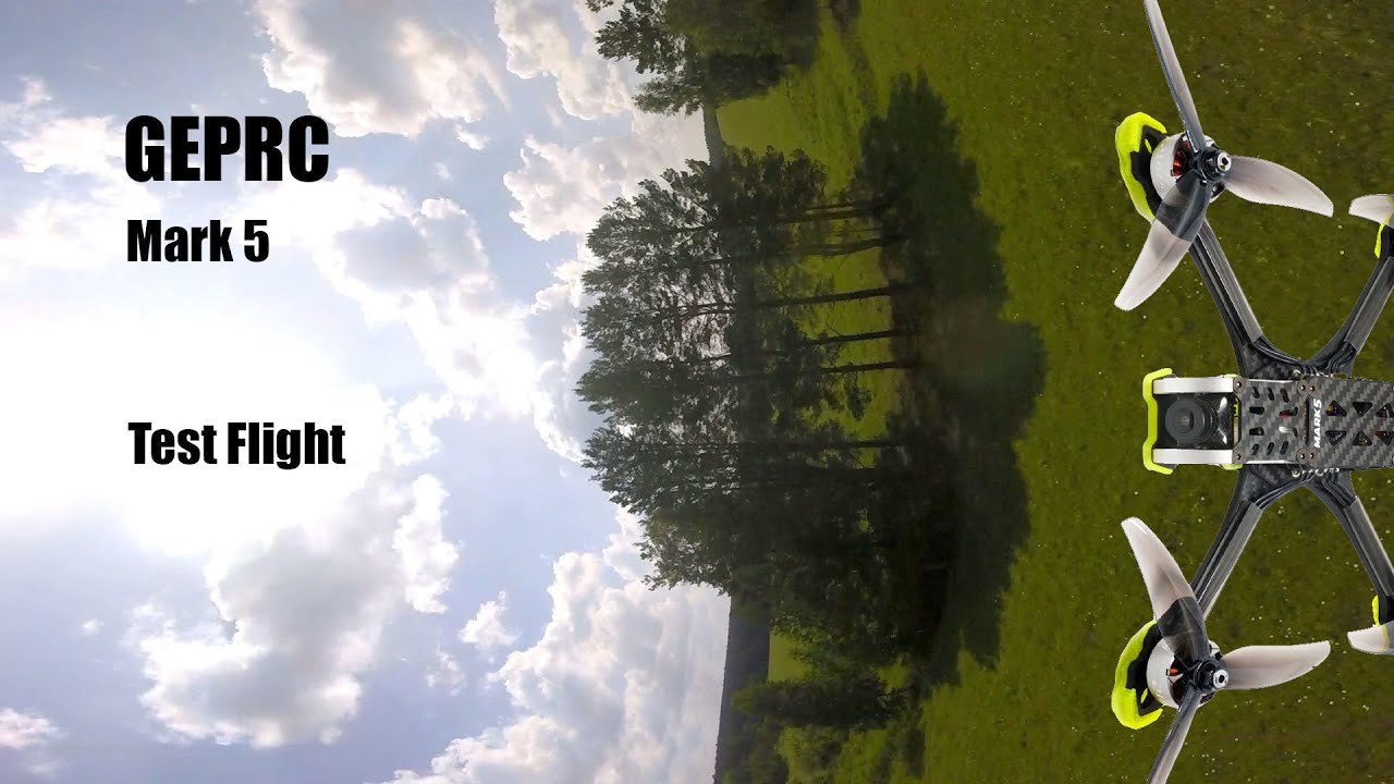 FPV GEPRC Mark5 Analog ELRS 2.4 training flight Ethix P3