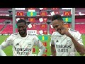 "Happy birthday bro!" Maitland-Niles and Aubameyang on Arsenal's Community Shield win